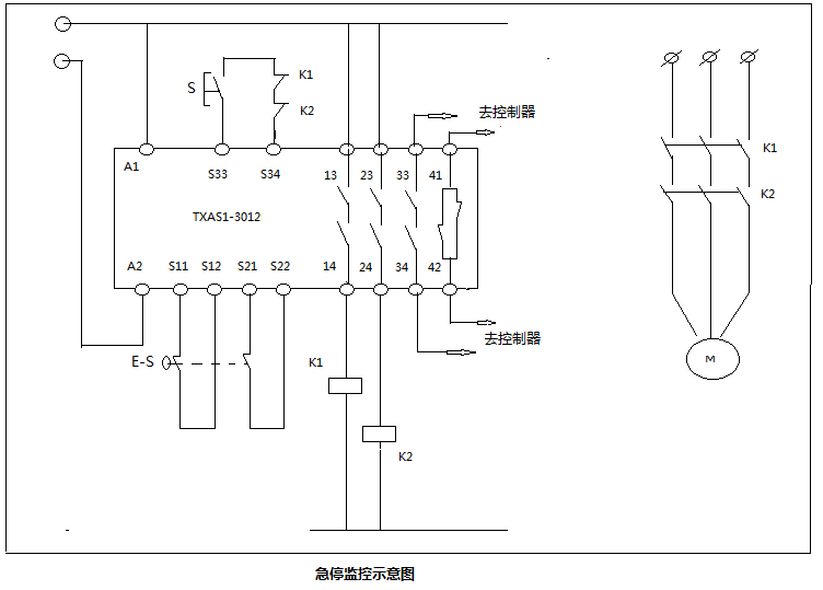 安全继电器工作原理图